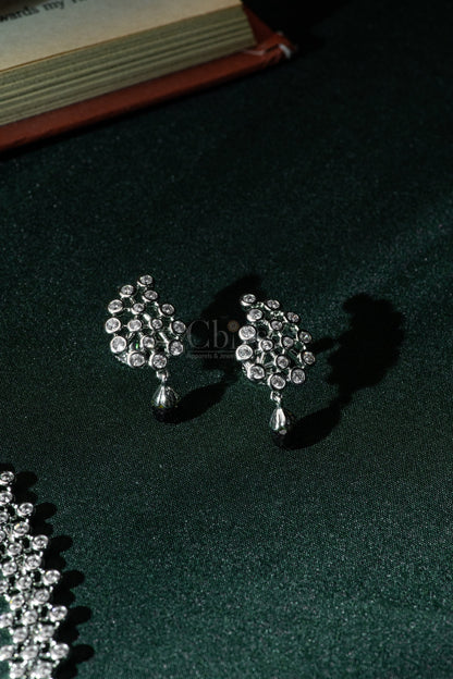 Crystal Box Floral Diamond Crush Necklace Set