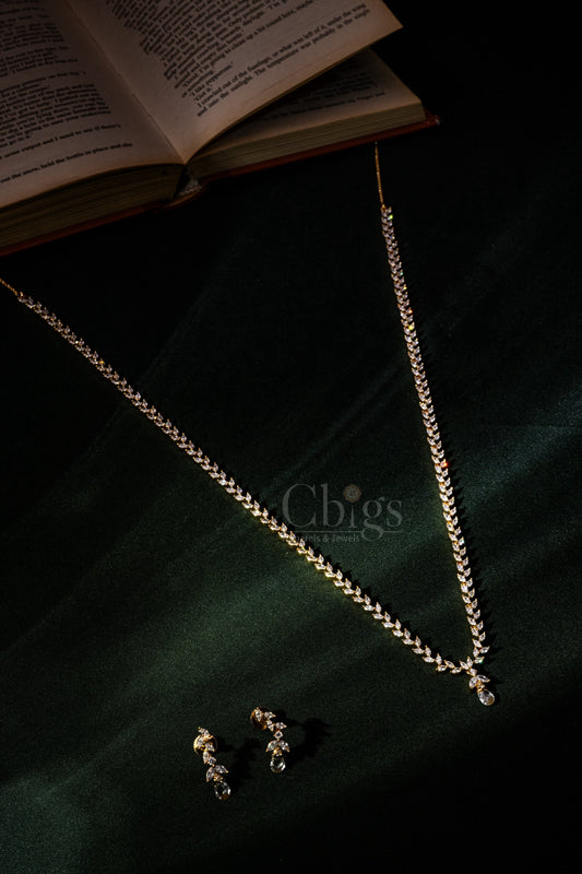 Crystal Dewdrop Diamond Crush Haram Set