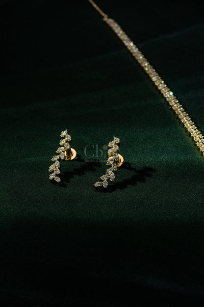 Royal Floral Medallion Diamond Crush Haram Set