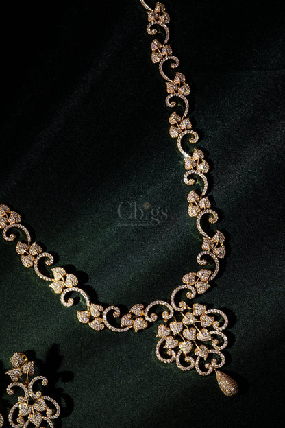 Radiant Teardrop Diamond Crush Haram Set