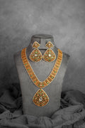 Emerald Teardrop DC Antique Necklace Set (VS-307)