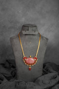 Rose Agate Kemp Pendant Necklace