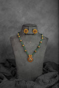 Green Bead Antique Necklace Set