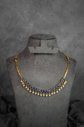 Blue Kemp Drop Necklace Set