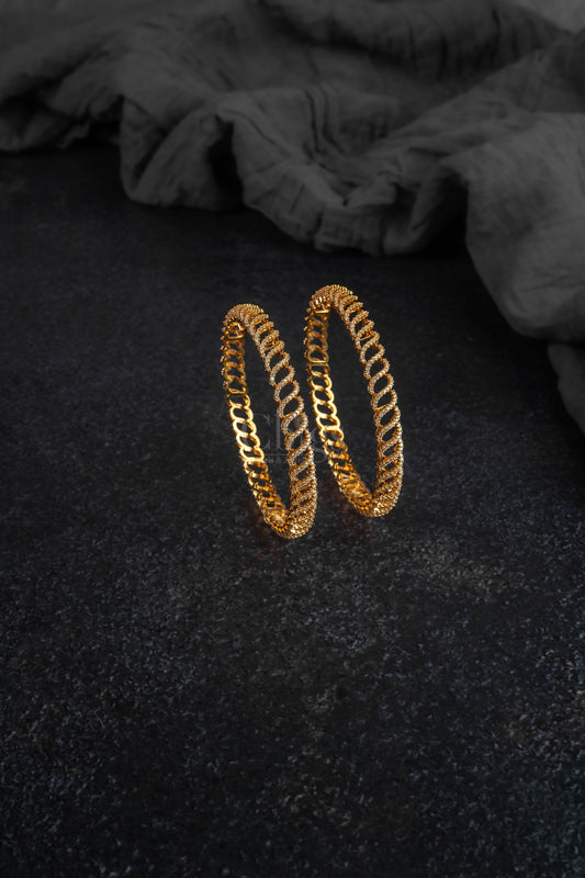 Heritage Floral Statement Bangle (SINGLE)