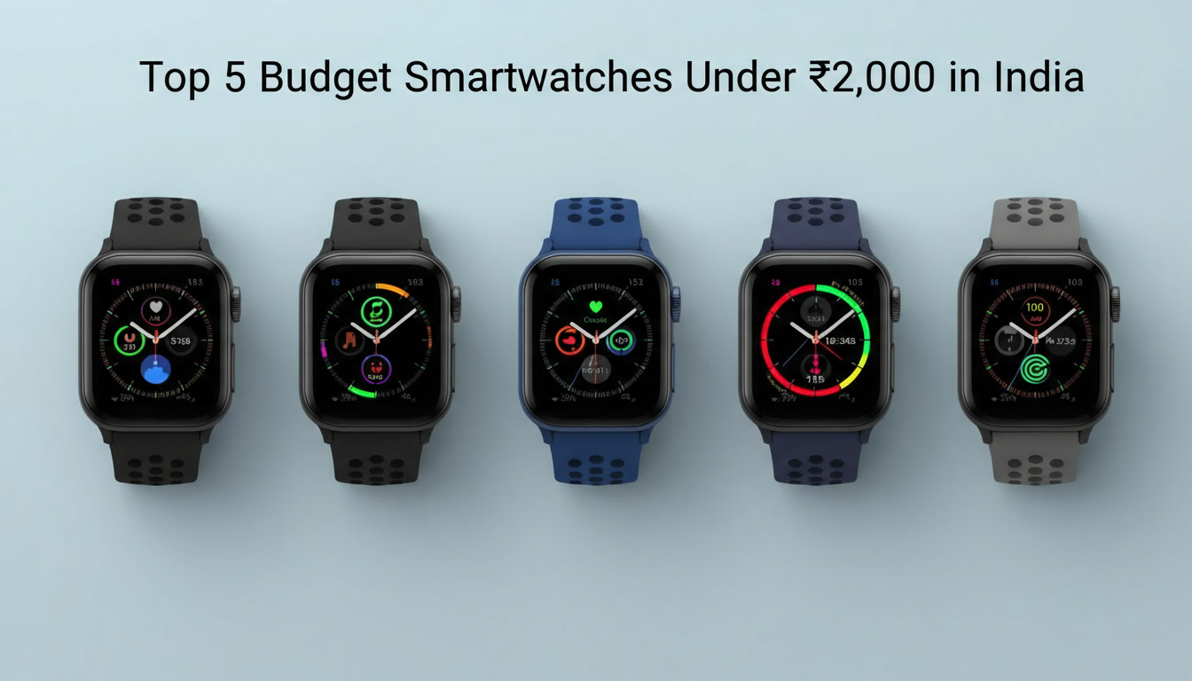 Top 5 Budget Smartwatches Under ₹2,000 in India